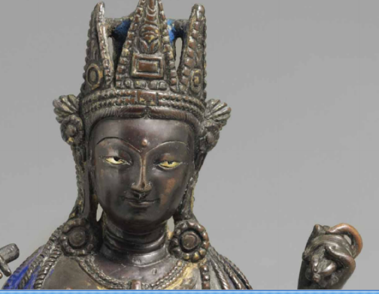 10th-11th c., Kashmir or WT, Prajnaparamita face