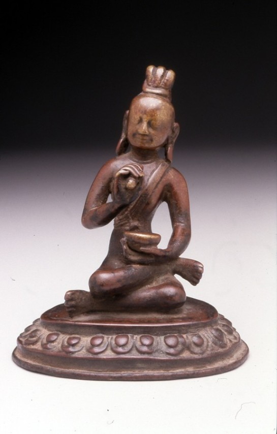 12th century, Nepal, tantric yogin, copper alloy (or copper?), at the Walters Museum of Art (USA).