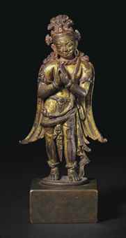 13th-13th century, Nepal, Garuda, gilt metal, private collection, photo by Christie's.