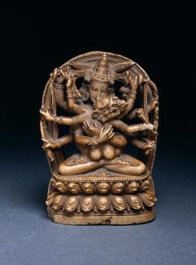 11th-12th century, India, Guhyasamaja Manjuvajra, steatite, at the Cleveland Museum of Art (USA).