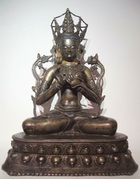 14th century, Tibet, Prajnaparamita, copper alloy, same as before.