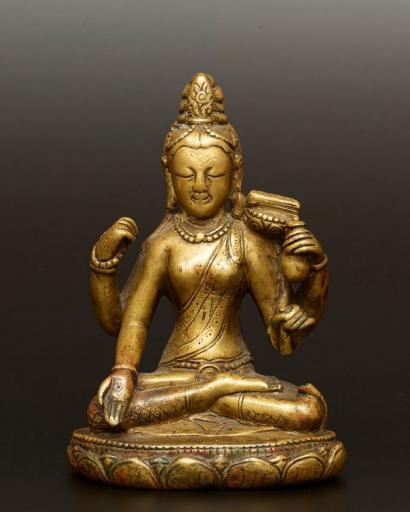 9th-10th century, Tibet, Prajnaparamita, copper alloy, private collection, published by Cornette de St Cyr.