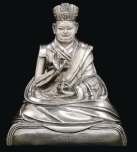 Early 17th century, Tibet, Shamarpa 6, Chökyi Wangchug, silver, private collection, photo by Sotheby's.