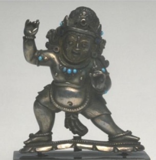 14th century, Tibet, Vajrapani, silver with stone and coral inlay, at the Asian Art Museum in San Francisco (USA).