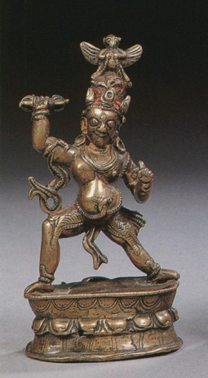 11th-12th c.?, Tibet?, Vajrapani Guhyapati, garuda+ missing horse's head, private on HAR