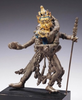 Circa 16th century, Tibet, Samvara with consort, silver, private collection, photo by Christie's.