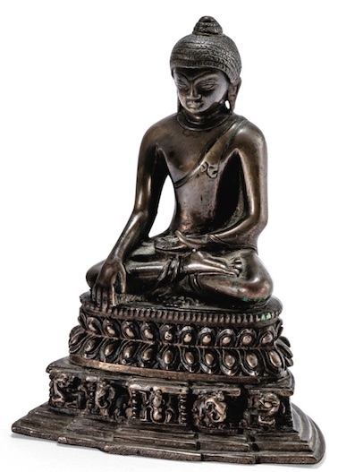 18th c., Tibet, Shakyamuni, c.a., 12,8 cm, Pala style, Arts d'Asie lot 23, Sotheby's
